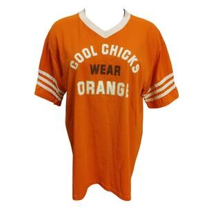 Augusta SportsWear Women's XL " Cool Chicks wear Orange" Graphic Jersey Tee
